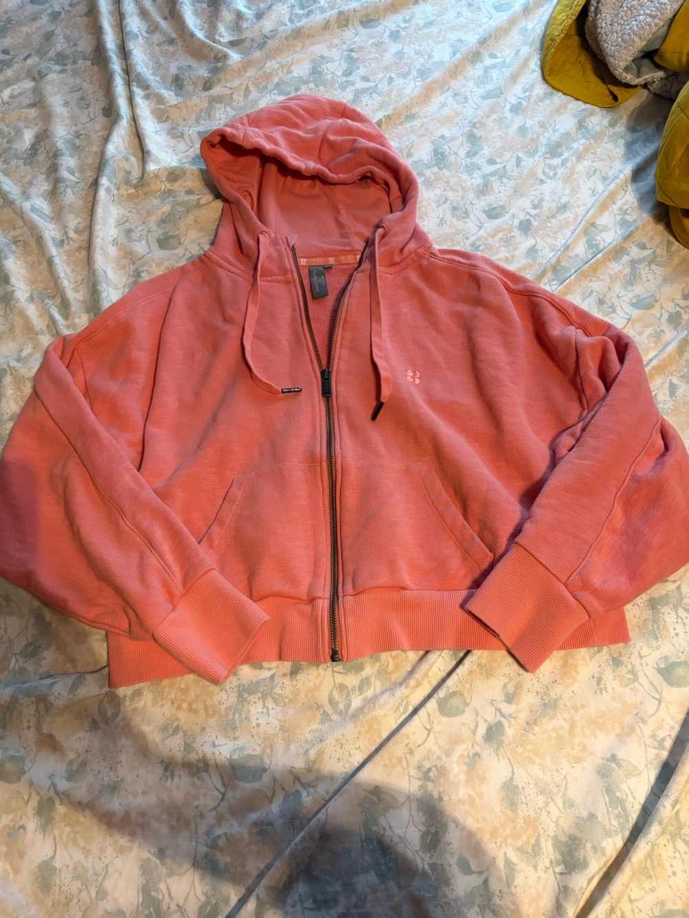 Sweaty Betty Women's Zip-Up Hoodie Jacket in Coral